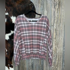 Cato’s brand Plaid soft flannel style top size medium